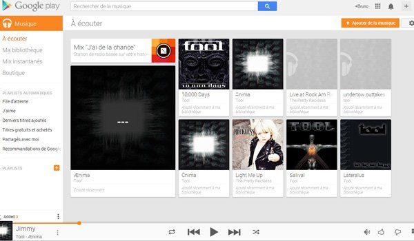 Image 1 : Google Play Musique s'enrichit d'une fonction de glisser-déposer