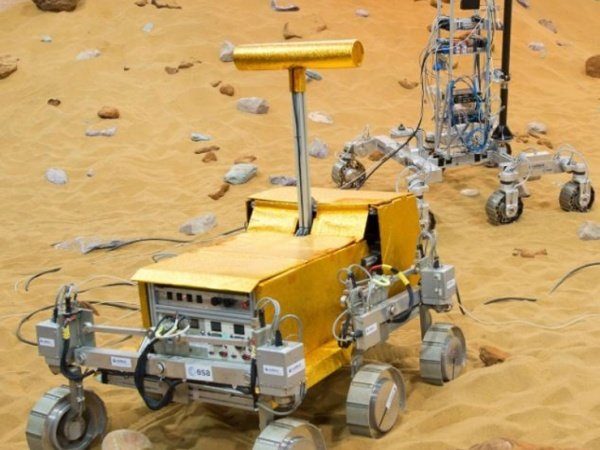 Image 1 : Bryan et Bridget, les robots martiens de l'Agence spatiale européenne