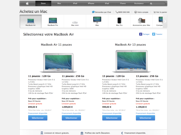 Image 1 : Apple met à jour ses Macbook Air et baisse leurs prix