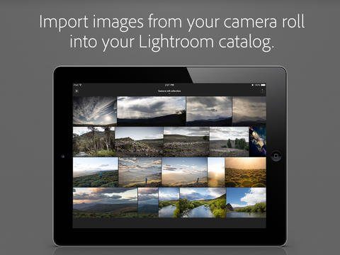 Image 1 : Adobe Lightroom se lance sur iPad