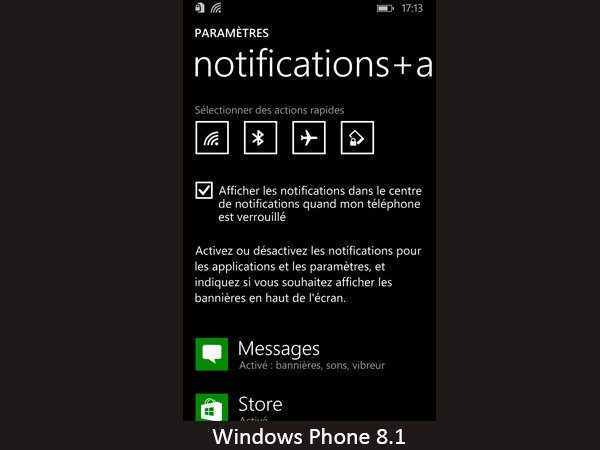Image 2 : Windows Phone 8.0 / Windows Phone 8.1 : le face à face