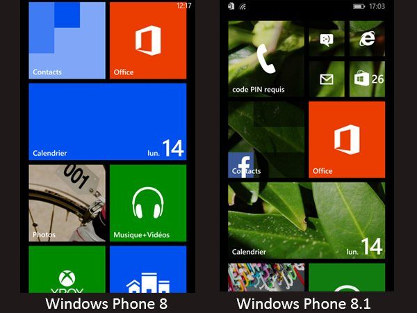 Image 4 : Windows Phone 8.0 / Windows Phone 8.1 : le face à face