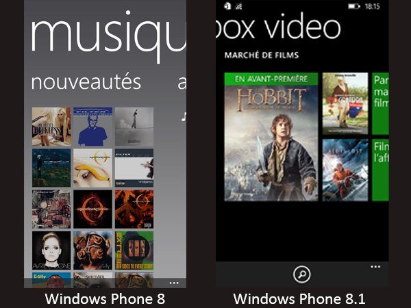 Image 11 : Windows Phone 8.0 / Windows Phone 8.1 : le face à face