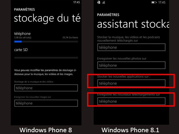 Image 7 : Windows Phone 8.0 / Windows Phone 8.1 : le face à face