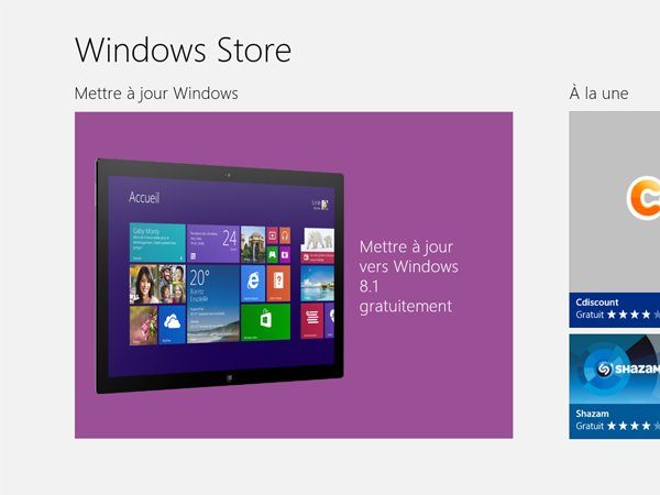 Image 1 : Windows 8.1 Update est sorti : voici comment le télécharger