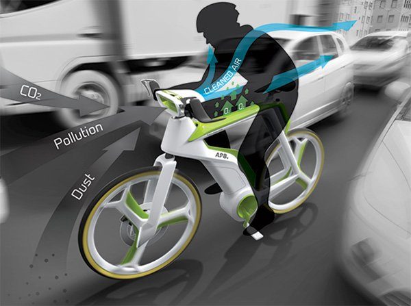 Image 2 : Pour rouler encore plus écolo, optez pour un vélo purificateur d’air