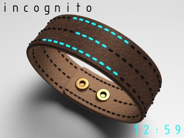 Image 1 : Incognito, une montre-bracelet qui affiche l’heure autrement