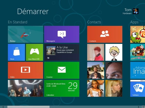 Image 1 : Windows 8 : pas de menu démarrer avant 2015