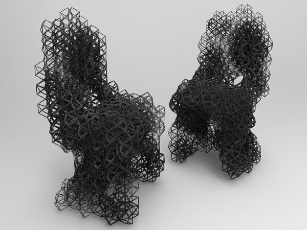 Image 1 : De-Optimised Chair, la chaise atypique imprimée en 3D