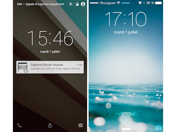 Image 5 : Android Lollipop vs iOS 8 : le face à face en images