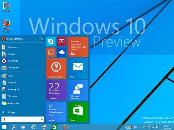 Image 1 : Windows 10 build 9860 : quoi de neuf à l'horizon ?