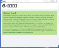 Image 4 : Detekt, le logiciel d'Amnesty International contre la surveillance des états