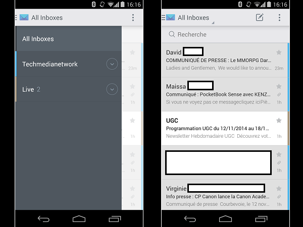 Image 2 : Android : les meilleures applications pour gérer ses mails
