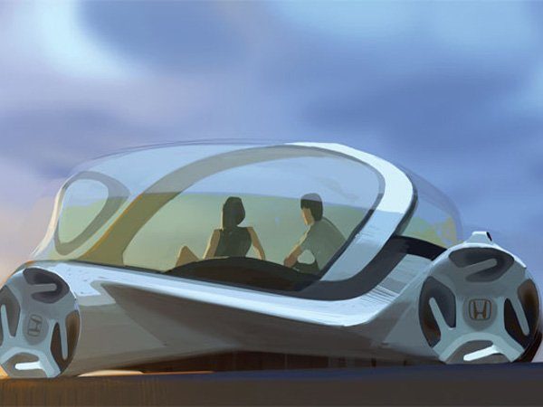Image 1 : Dans l'intérieur d'une voiture du futur