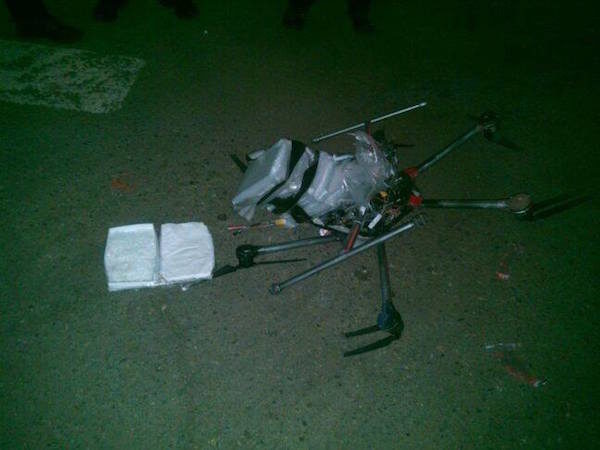 Image 1 : Un drone passeur de drogue s'écrase au Mexique