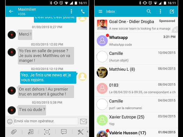 Image 7 : Android : les meilleures applications de messagerie et de SMS