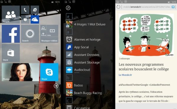 Image 1 : Windows 10 for Phones : Spartan se dévoile dans la build 10051