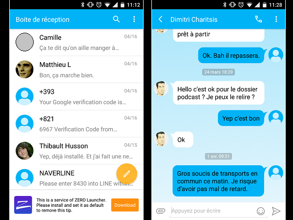 Image 14 : Android : les meilleures applications de messagerie et de SMS