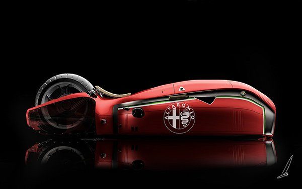 Image 2 : Et si Alfa Romeo sortait une moto de course ?
