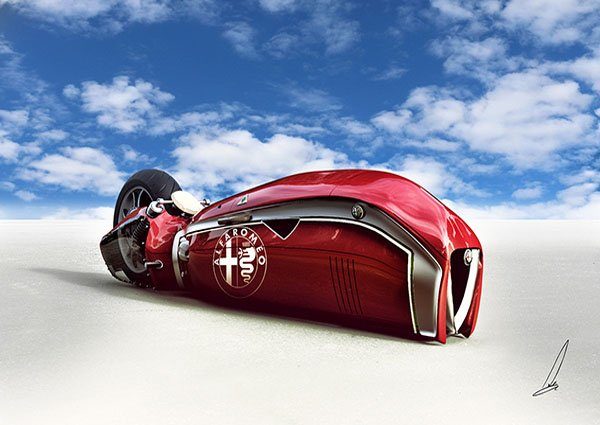 Image 1 : Et si Alfa Romeo sortait une moto de course ?