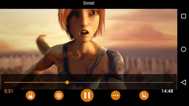 Image 1 : VLC pour Android lit les vidéos en tâche de fond