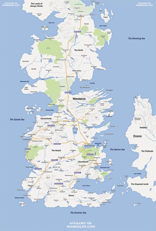 Image 2 : Game of Thrones : une carte de Westeros façon Google Maps