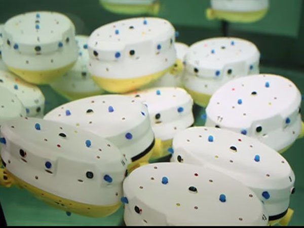 Image 1 : Des chercheurs créent un essaim de robots sous-marins