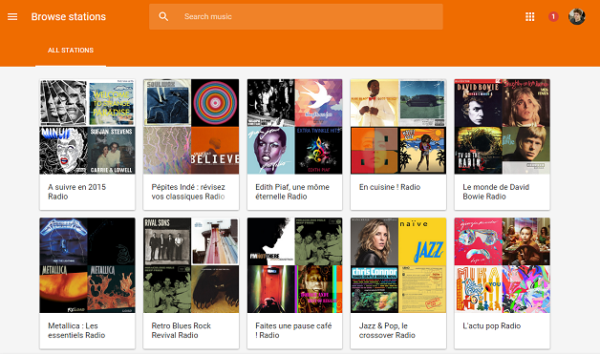 Image 1 : Google Play Music : les radios passent au gratuit