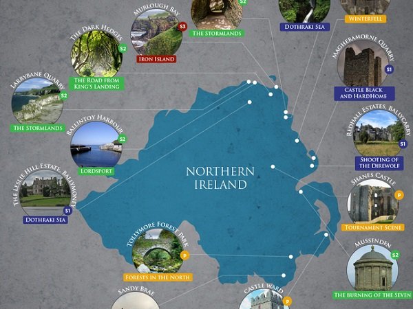 Image à la une de Game of Thrones : une carte pour tous les lieux de tournage