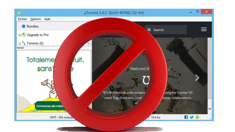 Image 1 : uTorrent se fait blacklister par Google et 8 antivirus