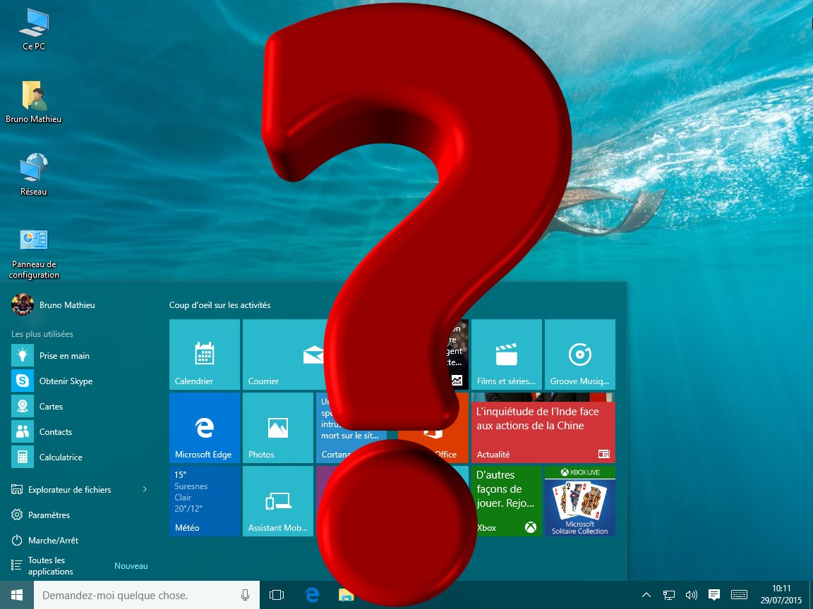 Image à la une de Windows 10 : ce qu'il faut savoir avant de l'installer