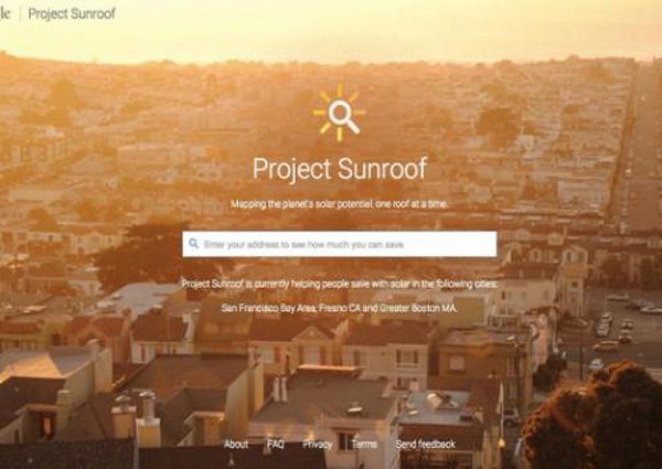 Image 1 : Google se met au vert avec le projet Sunroof