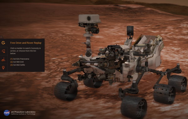 Image 1 : La Nasa met en ligne deux applications pour visiter Mars