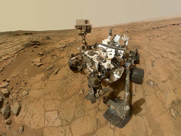 Image 1 : Curiosity trouve de l'eau sur Mars