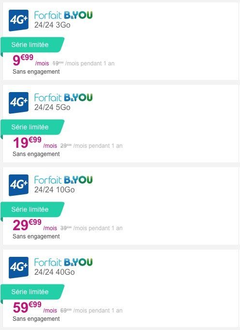 Image 3 : Forfaits mobiles : Bouygues réduit ses forfaits de 10 €/mois
