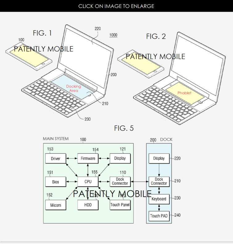 Image 1 : Samsung : un brevet pour transformer un smartphone en PC portable