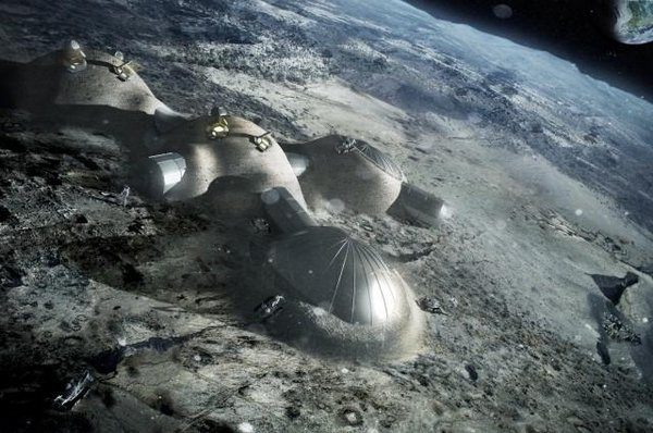 Image 3 : La NASA et l'ESA imaginent un village lunaire imprimé en 3D