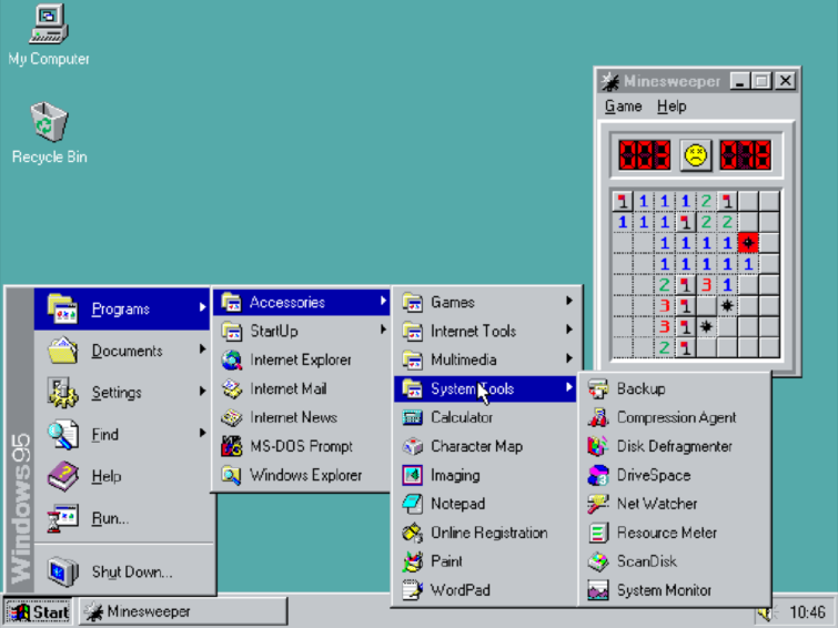 Image 1 : Windows 95 fait son grand retour sur le Web
