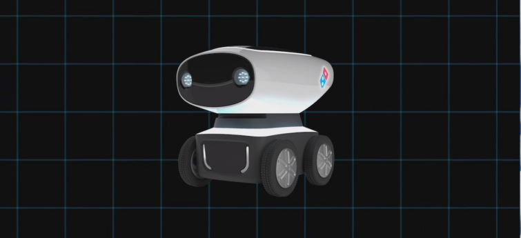 Image 1 : DRU : le robot qui livre des pizzas