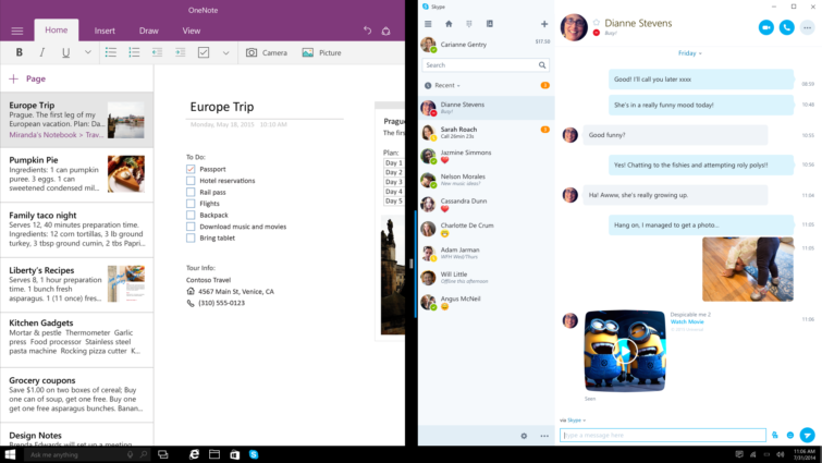 Image 2 : Windows 10 : l'app universelle Skype, c'est pour bientôt