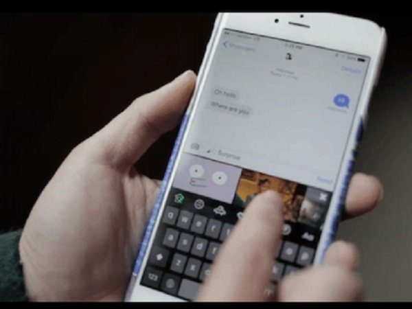 Image 2 : Giphy, un clavier virtuel à base de GIF pour iPhone