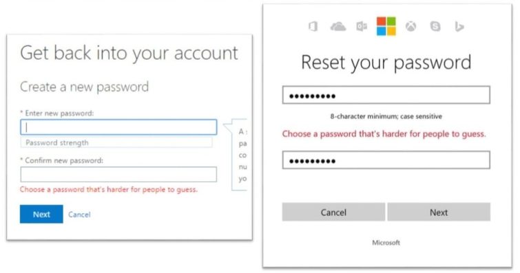 Image 1 : Microsoft vous empêchera d'utiliser un mot de passe tout pourri