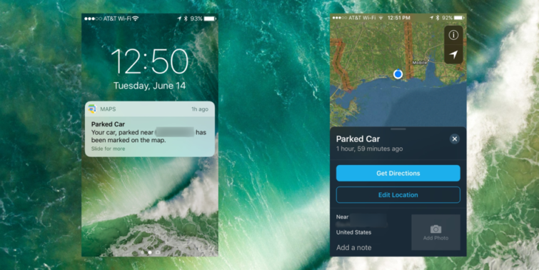 Image 1 : Apple Maps vous aide enfin à retrouver votre voiture