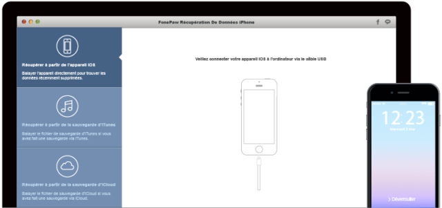 Image 1 : FonePaw : récupérez vos données perdues sur appareils Android ou iOS