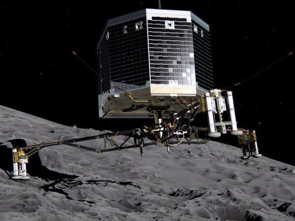 Image 1 : Rosetta se déconnecte du robot Philae
