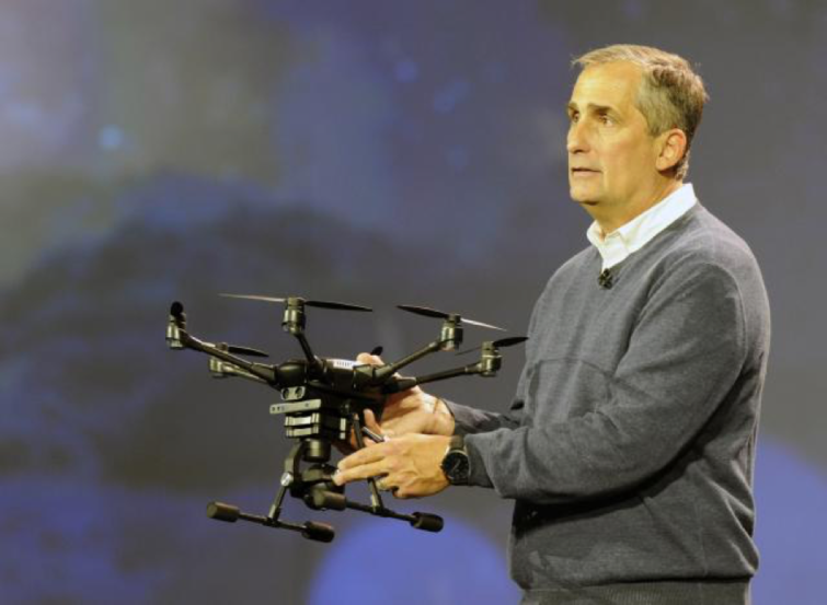 Image 1 : Intel présente un nouveau type de drone capable d’éviter les obstacles