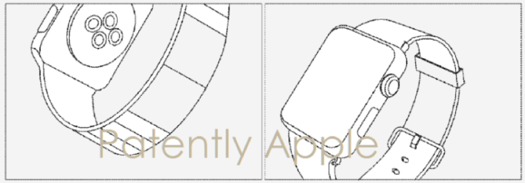 Image 1 : Samsung s'inspire de l'Apple Watch pour déposer un brevet