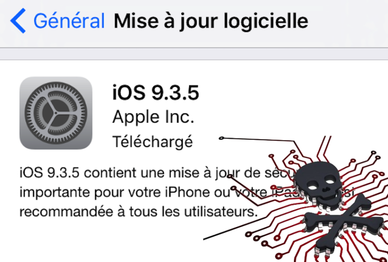 Image 1 : iOS 9.3.5 : protégez vos données, appliquez cette mise à jour