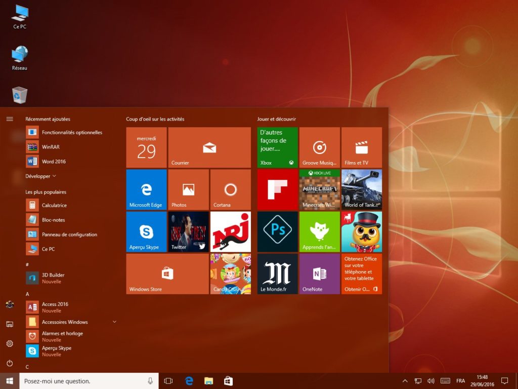 Image 1 : Windows 10 : quoi de neuf dans la mise à jour "Anniversary Update" ?