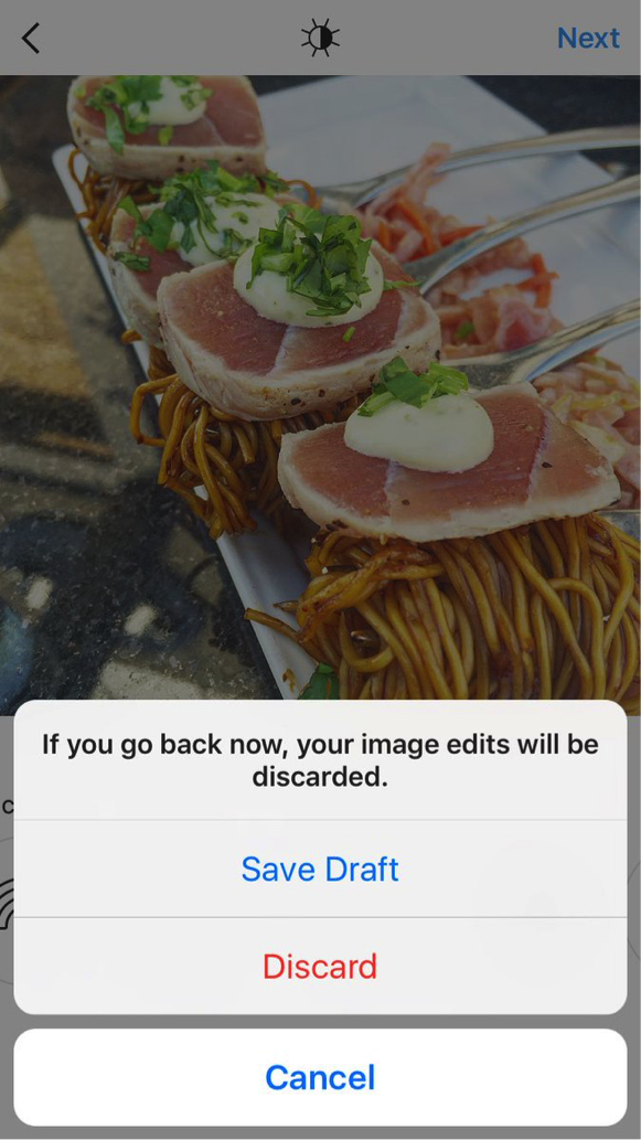 Image 2 : Instagram lance « Save Draft », la fonctionnalité tant attendue pour les filtres